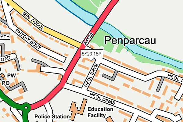 SY23 1SP map - OS OpenMap – Local (Ordnance Survey) SY23 1SP map - OS OpenMap – Local (Ordnance Survey)