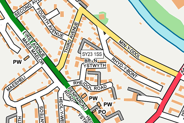 SY23 1SS map - OS OpenMap – Local (Ordnance Survey) SY23 1SS map - OS OpenMap – Local (Ordnance Survey)