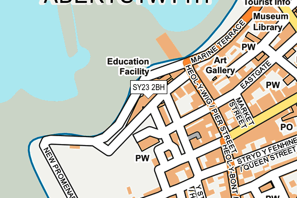 SY23 2BH map - OS OpenMap – Local (Ordnance Survey) SY23 2BH map - OS OpenMap – Local (Ordnance Survey)