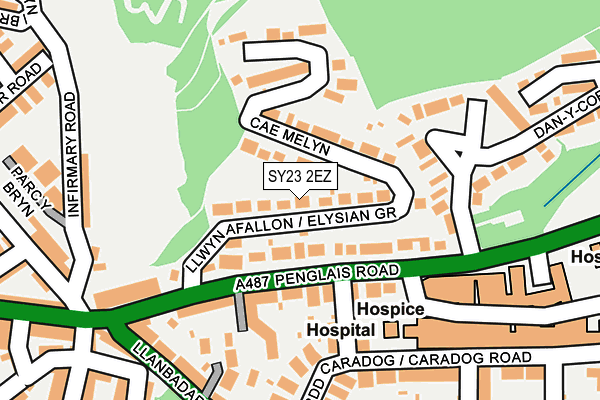 SY23 2EZ map - OS OpenMap – Local (Ordnance Survey) SY23 2EZ map - OS OpenMap – Local (Ordnance Survey)