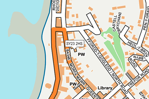 SY23 2HS map - OS OpenMap – Local (Ordnance Survey) SY23 2HS map - OS OpenMap – Local (Ordnance Survey)