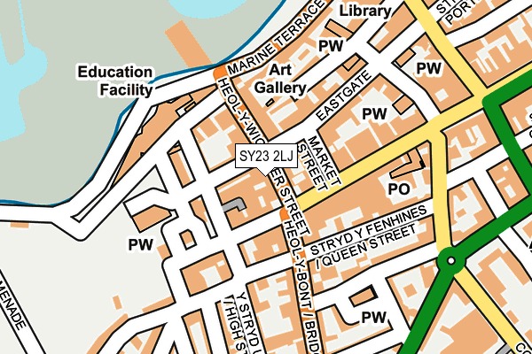 SY23 2LJ map - OS OpenMap – Local (Ordnance Survey)