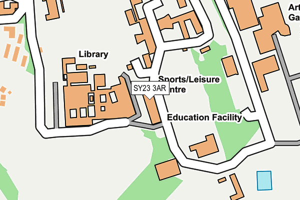 SY23 3AR map - OS OpenMap – Local (Ordnance Survey) SY23 3AR map - OS OpenMap – Local (Ordnance Survey)