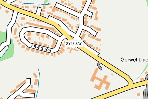 SY23 3AY map - OS OpenMap – Local (Ordnance Survey) SY23 3AY map - OS OpenMap – Local (Ordnance Survey)