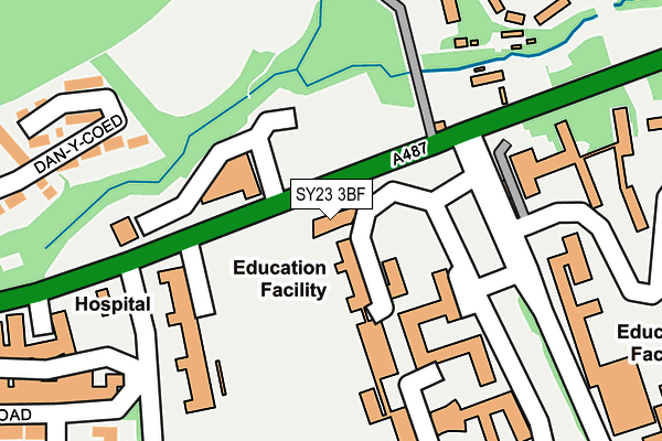 SY23 3BF map - OS OpenMap – Local (Ordnance Survey) SY23 3BF map - OS OpenMap – Local (Ordnance Survey)