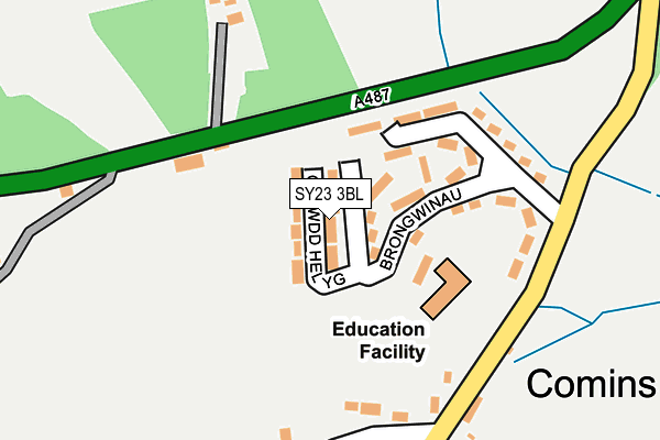 SY23 3BL map - OS OpenMap – Local (Ordnance Survey) SY23 3BL map - OS OpenMap – Local (Ordnance Survey)