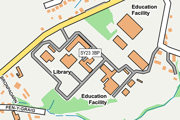SY23 3BP map - OS OpenMap – Local (Ordnance Survey) SY23 3BP map - OS OpenMap – Local (Ordnance Survey)