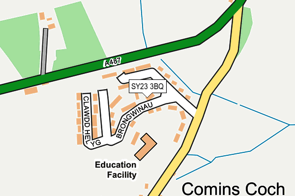 SY23 3BQ map - OS OpenMap – Local (Ordnance Survey) SY23 3BQ map - OS OpenMap – Local (Ordnance Survey)