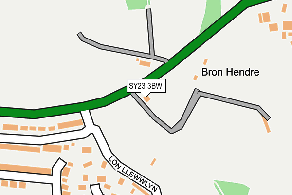 SY23 3BW map - OS OpenMap – Local (Ordnance Survey) SY23 3BW map - OS OpenMap – Local (Ordnance Survey)