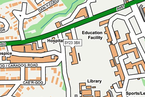 SY23 3BX map - OS OpenMap – Local (Ordnance Survey) SY23 3BX map - OS OpenMap – Local (Ordnance Survey)
