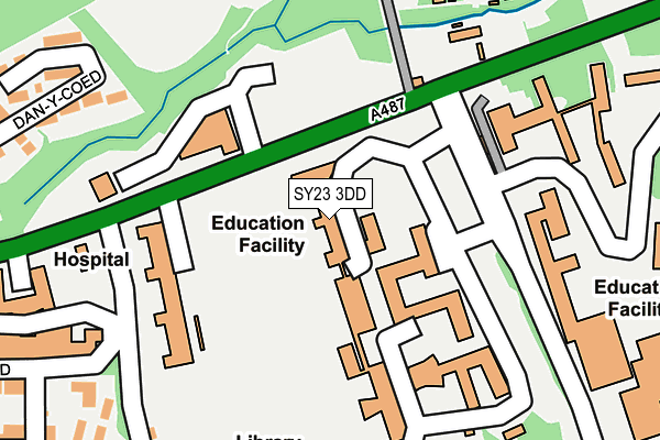 SY23 3DD map - OS OpenMap – Local (Ordnance Survey) SY23 3DD map - OS OpenMap – Local (Ordnance Survey)