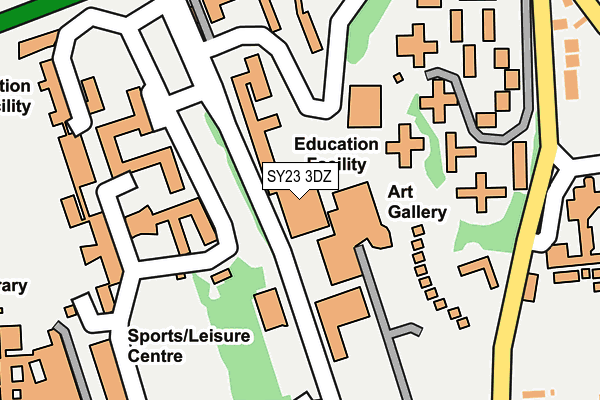 SY23 3DZ map - OS OpenMap – Local (Ordnance Survey) SY23 3DZ map - OS OpenMap – Local (Ordnance Survey)