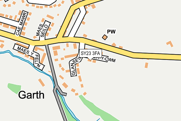 SY23 3FA map - OS OpenMap – Local (Ordnance Survey) SY23 3FA map - OS OpenMap – Local (Ordnance Survey)