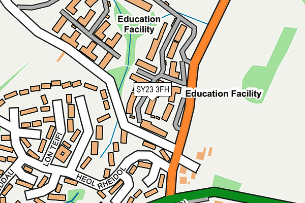 SY23 3FH map - OS OpenMap – Local (Ordnance Survey) SY23 3FH map - OS OpenMap – Local (Ordnance Survey)