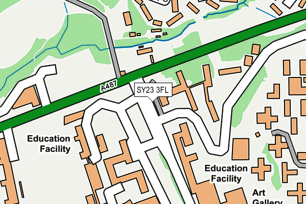 SY23 3FL map - OS OpenMap – Local (Ordnance Survey) SY23 3FL map - OS OpenMap – Local (Ordnance Survey)