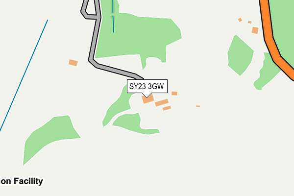 SY23 3GW map - OS OpenMap – Local (Ordnance Survey) SY23 3GW map - OS OpenMap – Local (Ordnance Survey)