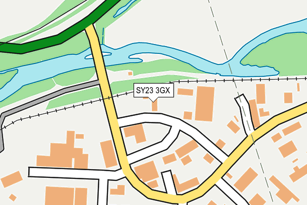 SY23 3GX map - OS OpenMap – Local (Ordnance Survey) SY23 3GX map - OS OpenMap – Local (Ordnance Survey)