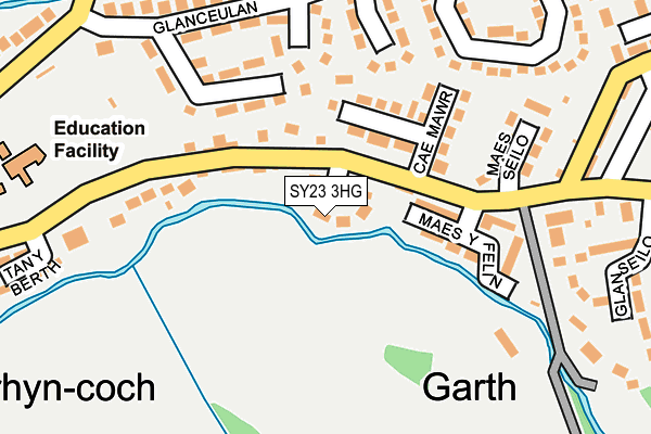 SY23 3HG map - OS OpenMap – Local (Ordnance Survey) SY23 3HG map - OS OpenMap – Local (Ordnance Survey)