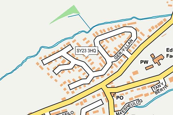 SY23 3HQ map - OS OpenMap – Local (Ordnance Survey) SY23 3HQ map - OS OpenMap – Local (Ordnance Survey)