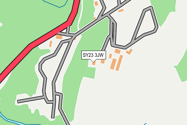 SY23 3JW map - OS OpenMap – Local (Ordnance Survey) SY23 3JW map - OS OpenMap – Local (Ordnance Survey)