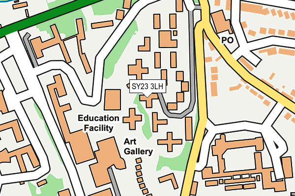 SY23 3LH map - OS OpenMap – Local (Ordnance Survey) SY23 3LH map - OS OpenMap – Local (Ordnance Survey)