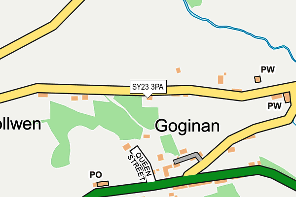 SY23 3PA map - OS OpenMap – Local (Ordnance Survey) SY23 3PA map - OS OpenMap – Local (Ordnance Survey)