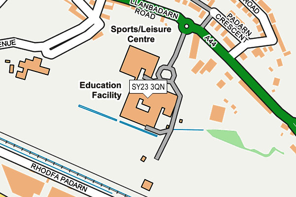 SY23 3QN map - OS OpenMap – Local (Ordnance Survey) SY23 3QN map - OS OpenMap – Local (Ordnance Survey)
