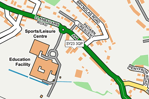 SY23 3QP map - OS OpenMap – Local (Ordnance Survey) SY23 3QP map - OS OpenMap – Local (Ordnance Survey)