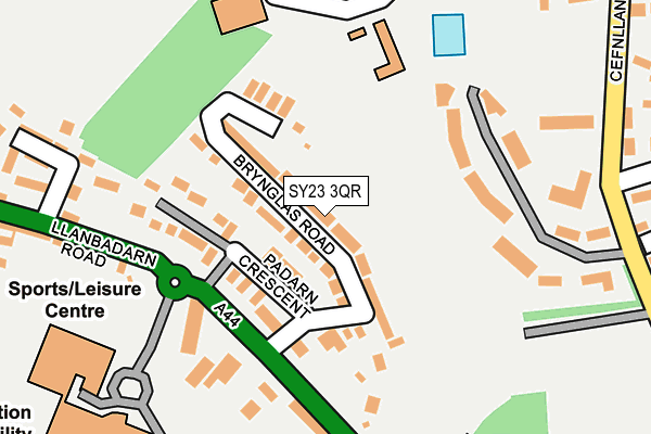 SY23 3QR map - OS OpenMap – Local (Ordnance Survey) SY23 3QR map - OS OpenMap – Local (Ordnance Survey)