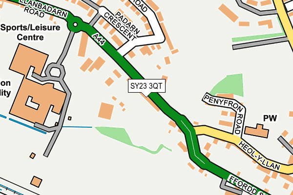 SY23 3QT map - OS OpenMap – Local (Ordnance Survey) SY23 3QT map - OS OpenMap – Local (Ordnance Survey)