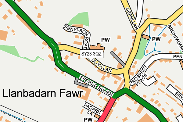 SY23 3QZ map - OS OpenMap – Local (Ordnance Survey) SY23 3QZ map - OS OpenMap – Local (Ordnance Survey)