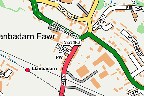 SY23 3RG map - OS OpenMap – Local (Ordnance Survey) SY23 3RG map - OS OpenMap – Local (Ordnance Survey)