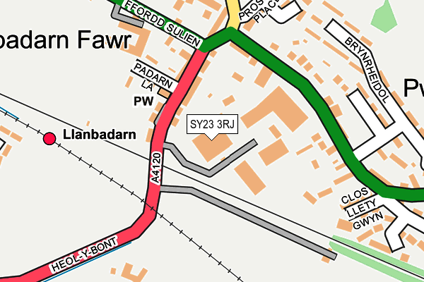 SY23 3RJ map - OS OpenMap – Local (Ordnance Survey) SY23 3RJ map - OS OpenMap – Local (Ordnance Survey)