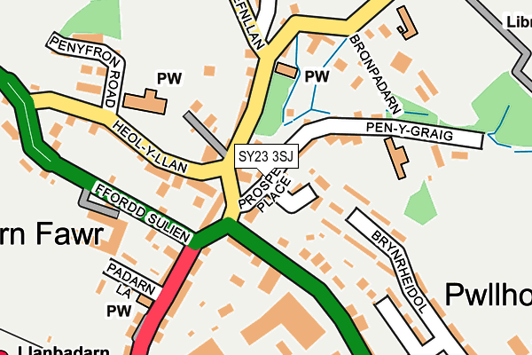 SY23 3SJ map - OS OpenMap – Local (Ordnance Survey) SY23 3SJ map - OS OpenMap – Local (Ordnance Survey)