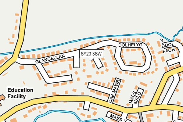 SY23 3SW map - OS OpenMap – Local (Ordnance Survey) SY23 3SW map - OS OpenMap – Local (Ordnance Survey)