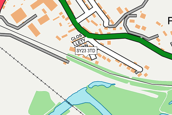 SY23 3TD map - OS OpenMap – Local (Ordnance Survey) SY23 3TD map - OS OpenMap – Local (Ordnance Survey)