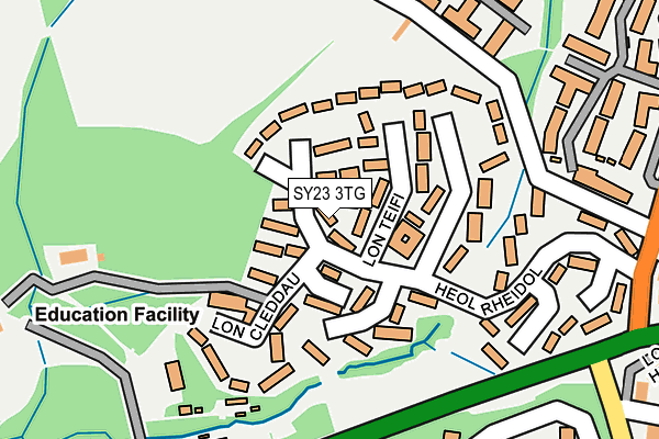 SY23 3TG map - OS OpenMap – Local (Ordnance Survey) SY23 3TG map - OS OpenMap – Local (Ordnance Survey)