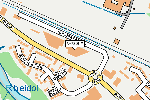 SY23 3UE map - OS OpenMap – Local (Ordnance Survey)