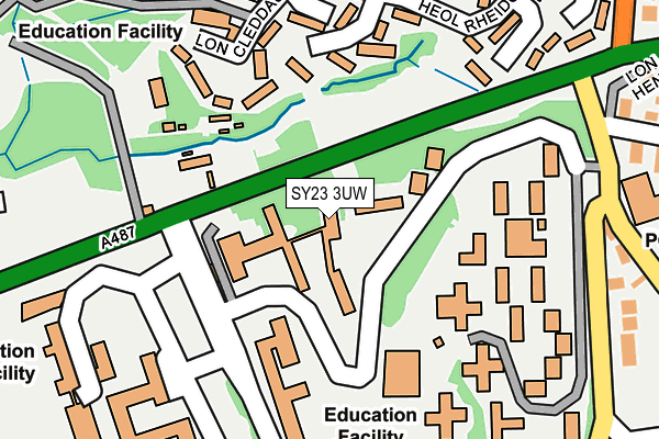 SY23 3UW map - OS OpenMap – Local (Ordnance Survey) SY23 3UW map - OS OpenMap – Local (Ordnance Survey)