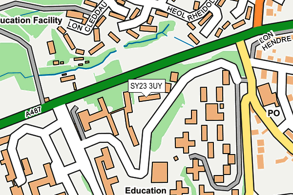 SY23 3UY map - OS OpenMap – Local (Ordnance Survey) SY23 3UY map - OS OpenMap – Local (Ordnance Survey)