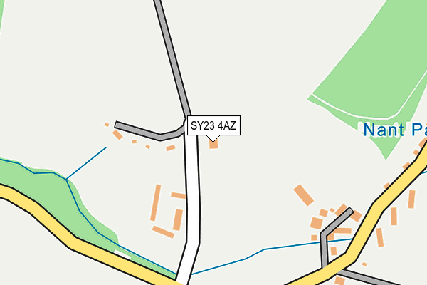 SY23 4AZ map - OS OpenMap – Local (Ordnance Survey) SY23 4AZ map - OS OpenMap – Local (Ordnance Survey)