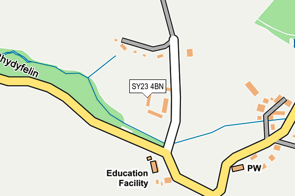SY23 4BN map - OS OpenMap – Local (Ordnance Survey) SY23 4BN map - OS OpenMap – Local (Ordnance Survey)