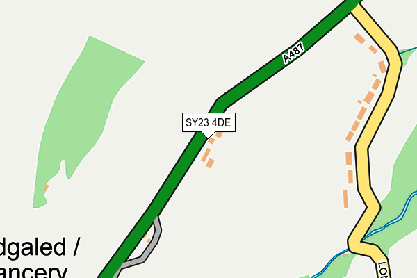 SY23 4DE map - OS OpenMap – Local (Ordnance Survey) SY23 4DE map - OS OpenMap – Local (Ordnance Survey)