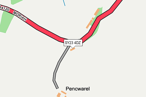 SY23 4DZ map - OS OpenMap – Local (Ordnance Survey) SY23 4DZ map - OS OpenMap – Local (Ordnance Survey)