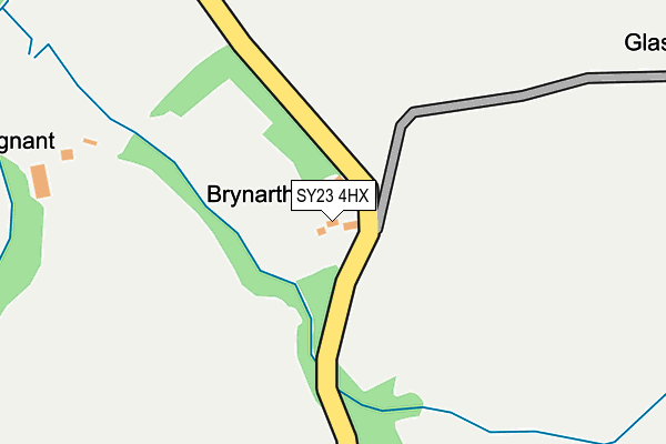 SY23 4HX map - OS OpenMap – Local (Ordnance Survey) SY23 4HX map - OS OpenMap – Local (Ordnance Survey)