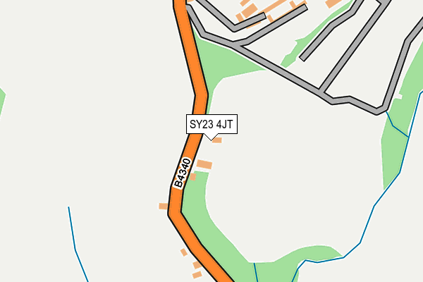 SY23 4JT map - OS OpenMap – Local (Ordnance Survey) SY23 4JT map - OS OpenMap – Local (Ordnance Survey)
