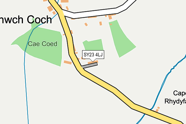 SY23 4LJ map - OS OpenMap – Local (Ordnance Survey) SY23 4LJ map - OS OpenMap – Local (Ordnance Survey)