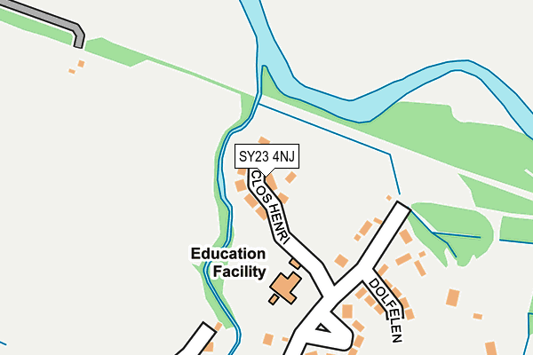 SY23 4NJ map - OS OpenMap – Local (Ordnance Survey) SY23 4NJ map - OS OpenMap – Local (Ordnance Survey)