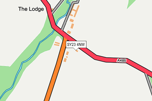 SY23 4NW map - OS OpenMap – Local (Ordnance Survey) SY23 4NW map - OS OpenMap – Local (Ordnance Survey)