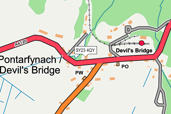 SY23 4QY map - OS OpenMap – Local (Ordnance Survey) SY23 4QY map - OS OpenMap – Local (Ordnance Survey)